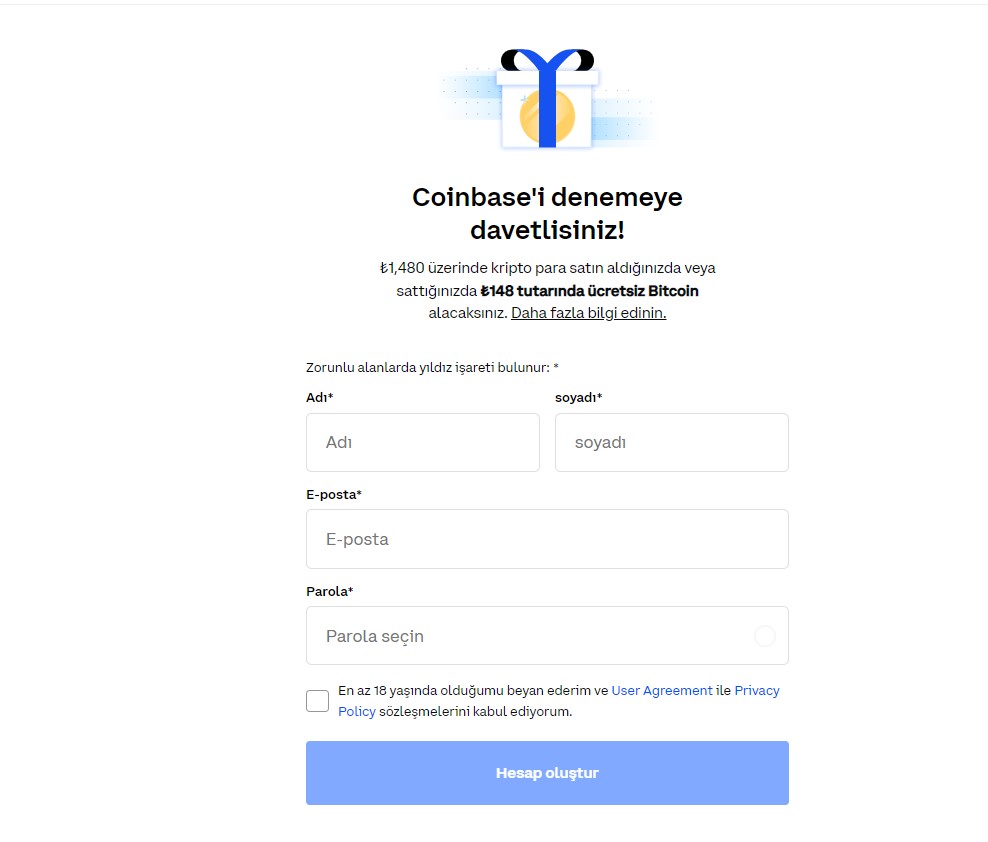 Coinbase Yılbaşı Çekilişine Nasıl Kayıt Olabilirim?