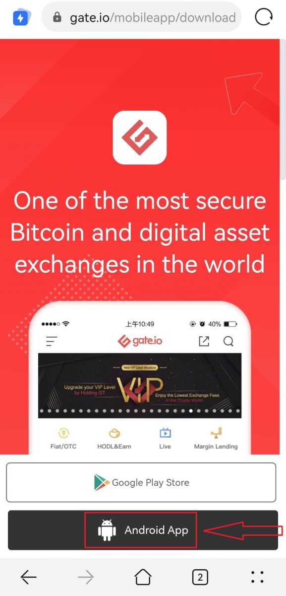 Gate Io android indirme 2022