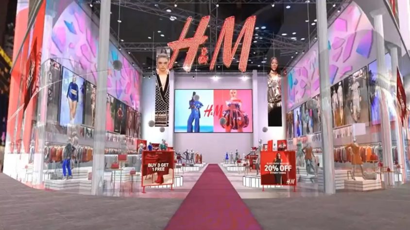 h&m metaverse mağazası