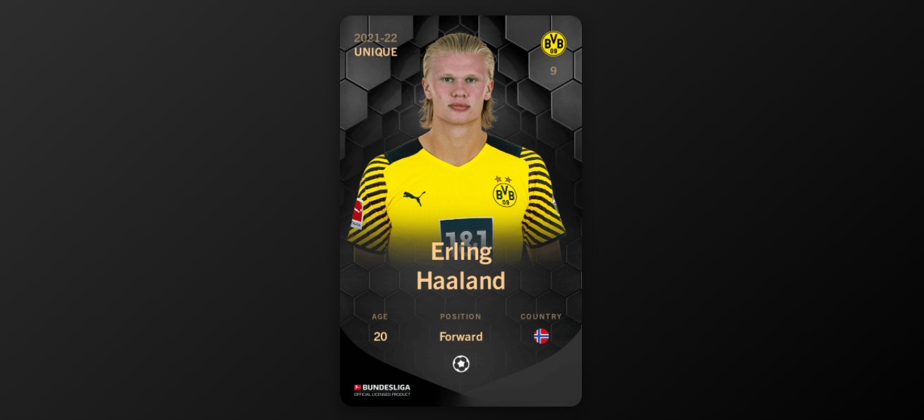 Erling Haaland'ın NFT Kartı Rekor Satış! 2022